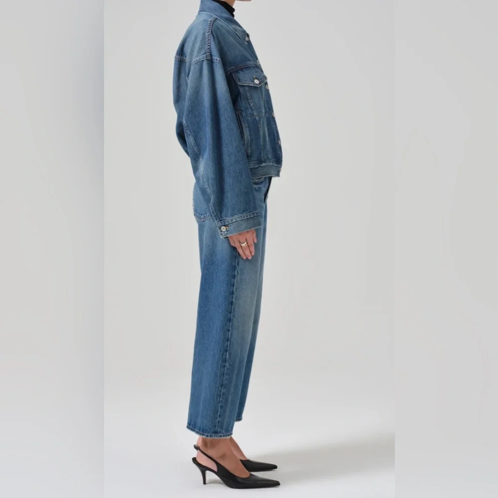 Citizens of Humanity Gaucho Vintage Wide Leg Jean in Oasis Blue Size 27 - Picture 8 of 10